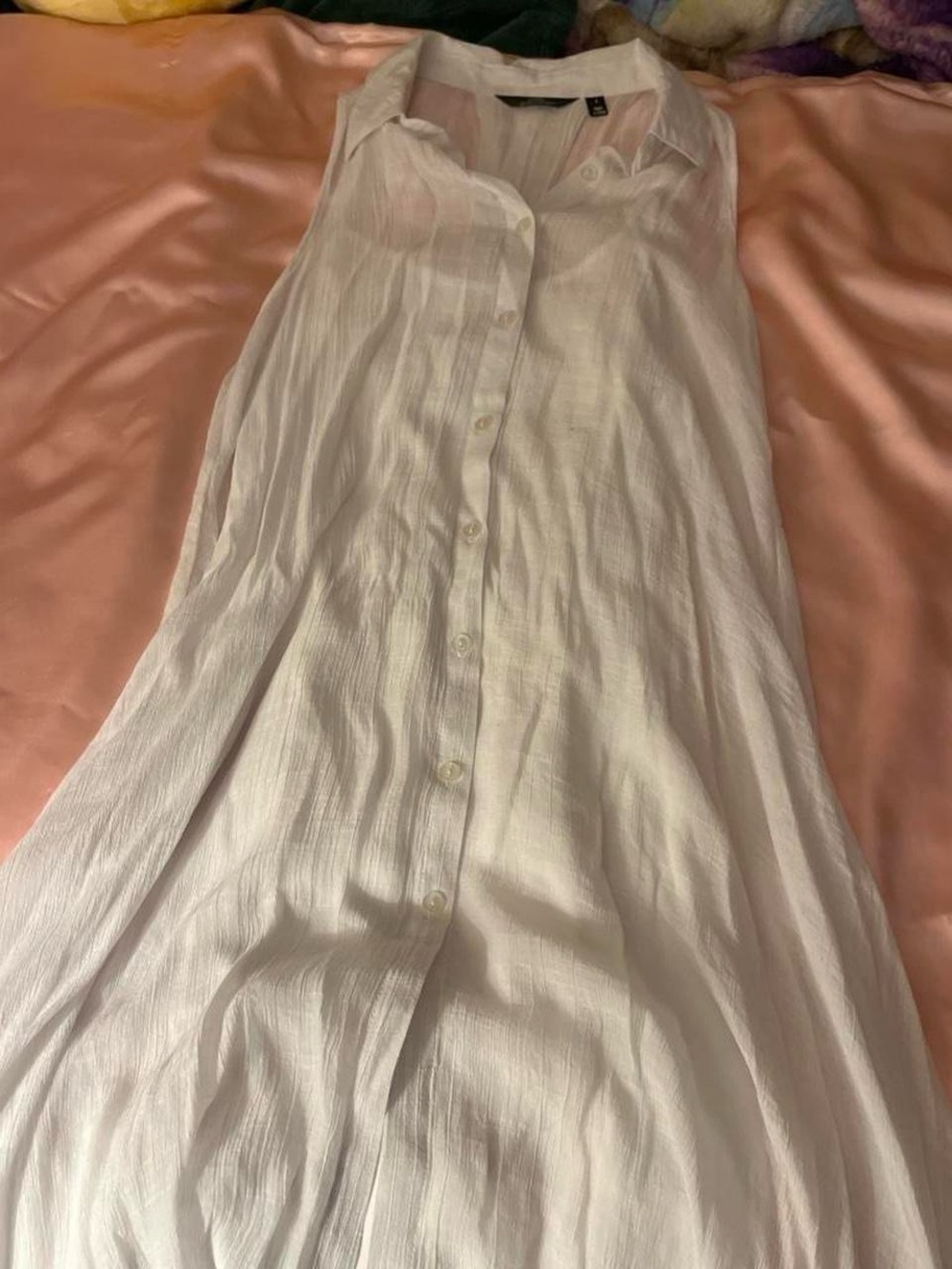 Mlle Gabrielle Sleeveless White Maxi Dress